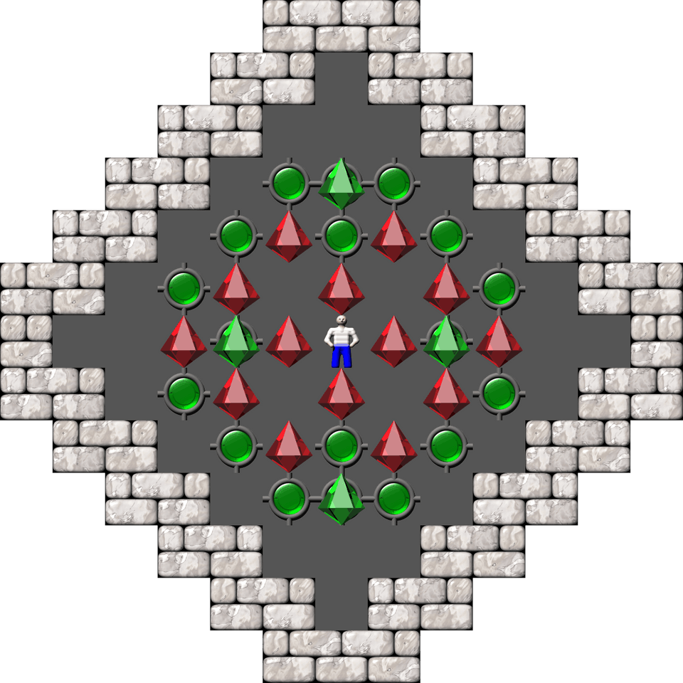 Sokoban Microban 02 Arranged level 9